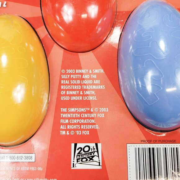 Simpsons Tomy Gacha Figures & Silly Putty w/ Molding Stamps Sealed - Picture 5 of 13